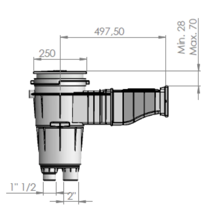 Astralpool Breedbek Design Skimmer - Lichtgrijs 5 Astralpool Breedbek Design Skimmer - Lichtgrijs - Afbeelding 3