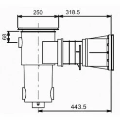 BWT Aquareva Breedbek Skimmer - Blauw -Zwembad Verkoopwinkel image 1317 2348