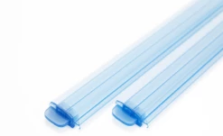 Starline Roldeck PVC Lamellen Transparant Blauw Per M2