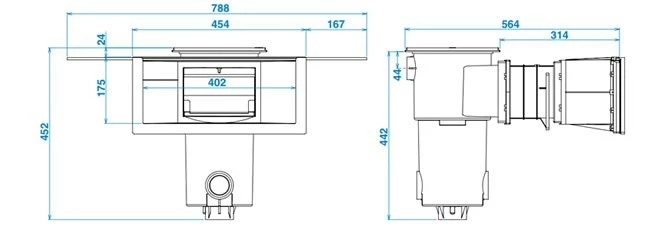 BWT Aquareva Hoge Waterlijn Skimmer - Zandkleur 5 BWT Aquareva Hoge Waterlijn Skimmer - Zandkleur - Afbeelding 3