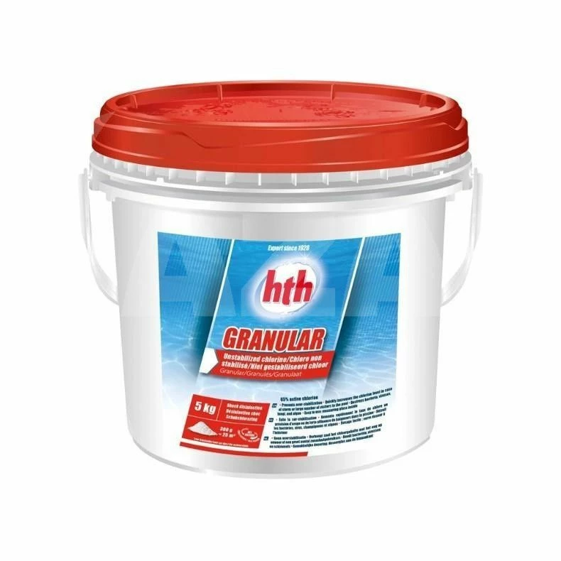 HTH Ongestabiliseerde Granulaat 5 Kg (shockbehandeling) 3 HTH Ongestabiliseerde Granulaat 5 Kg (shockbehandeling)